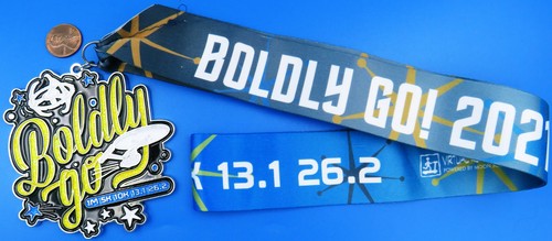 MEDAL '21 vtg Star Trek BOLDLY GO Run TNG Next Generation 1m / 5k / 10k