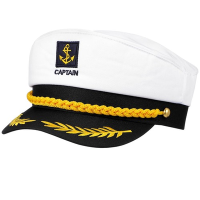 #ad BESTOYARD Captain Yacht Hat Cap Costume Sailor Navy Marine Admiral for $15.30