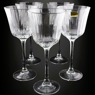 Cristal D Arques Luminarc Grand Meridian Crystal Water Glasses Set of 5 France