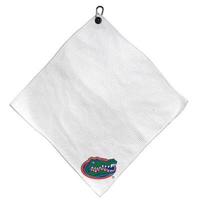 Team Golf NCAA Florida Microfiber Towel - 15'' X 15 inches x 15 inches, White 