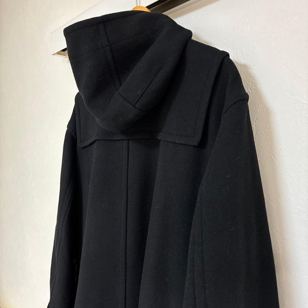 UNIQLO +J  Jil Sander Wool Oversized Duffle Coat Black Toggle Buttons Size M image 9
