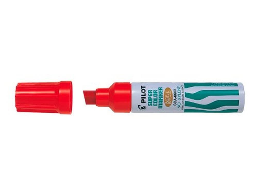 Pilot Supercolour Wide and Broad Permanent Marker Chisel 30 mm Tip - Red Singl 30990₽