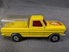 Vintage 1973 Matchbox Lesney Rolamatics #57 Ford Ranger Wild Life Truck Yellow D