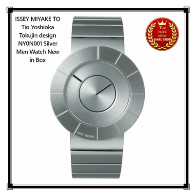 ISSEY MIYAKE TO Tio Yoshioka Tokujin Design NY0N001 Silber Herrenuhr Neu in Box