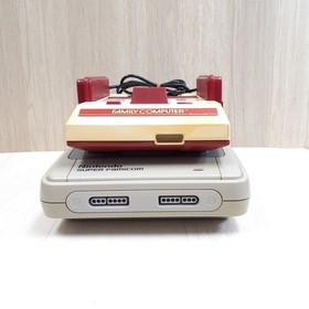 Nintendo Japanese Famicom & Super Famicom Console with 6 games SNES NES working