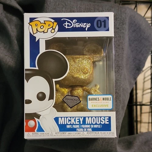Funko Pop! Vinyl Disney Mickey Mouse #01 Diamond Collection Barnes & Noble Excl…