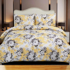 Luxury 100% Cotton Rich Quilt Duvet Cover Bedding Set Double King & Super King