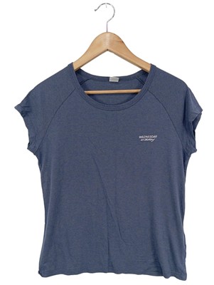 HUGO BOSS T-Shirt Damen Shirt Gr. DE 36 blau Casual-Look