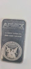5 troy ounce APMEX Fine  silver bar