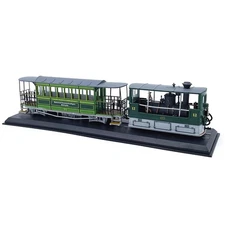 Beautiful 1:87 1894 Swiss G3-3 Rail Tram Vintage Steam Plastic Simulation Model