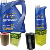 Inspektionspaket 6L Mannol Defender 10W-40 FüR VW Transporter IV Bus 2.4 D 2.5