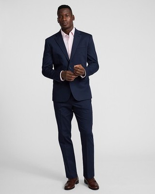 NEW EXPRESS $278 DEEP NAVY SLIM COTTON BLEND SUIT JACKET SZ 42R | eBay