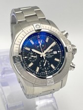 Breitling Super Avenger A13375 48 mm cronografo automatico quadrante nero documenti