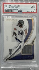 KYLE HAMILTON 2024 PANINI IMMACULATE COLLECTION 2/10 LANDURY PATCH PSA 9