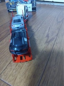 Benz 1/64 DD-models trailer Tomica 5 unit set