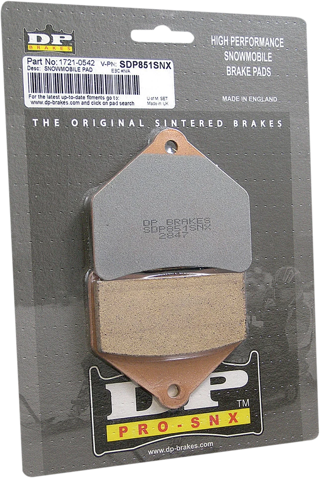 Pastillas de freno DP BRAKES SDP518SNX HH+ - SDP518SNX 14-19 Arctic Cat ZR 9000 Foto 2 de 2