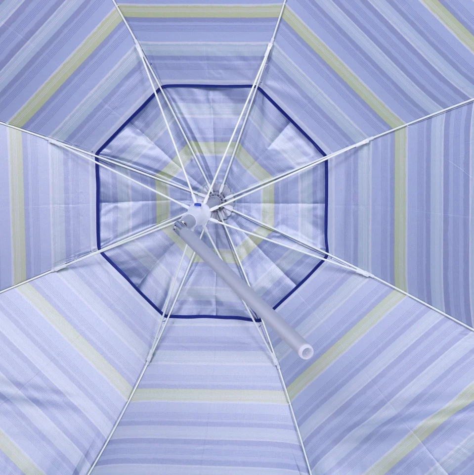 7英尺玻璃纤维Tommy Bahama海滩伞适用于沙子带集成高级 — 第 3/4 张图片