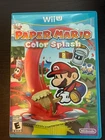Paper Mario Color Splash  (Nintendo Wii U, 2016) Cib