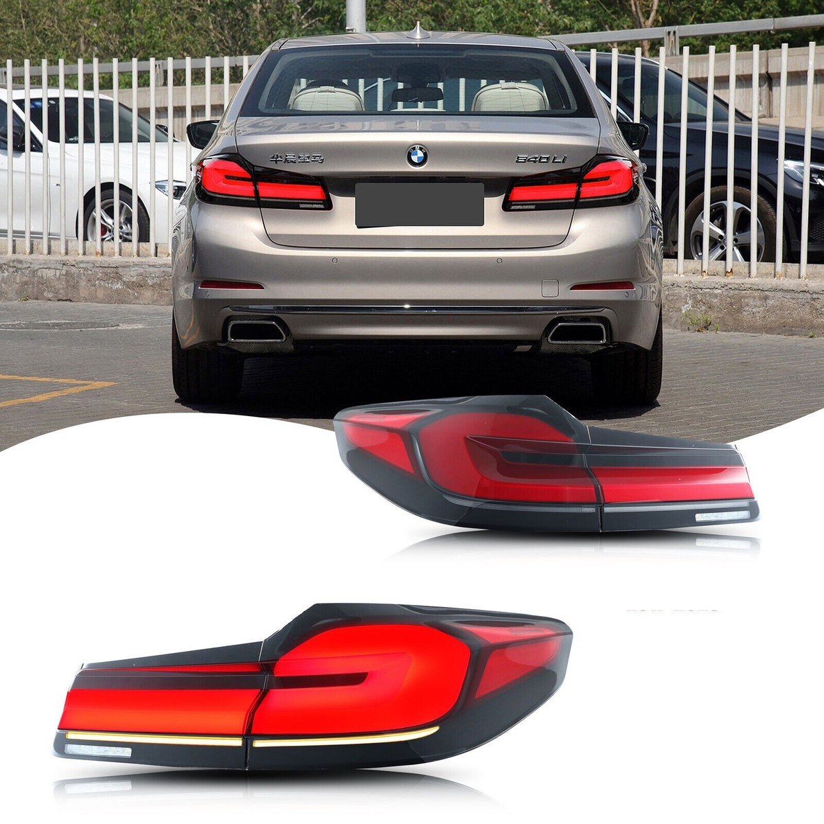 Clear Full LED LCI Tail Lights for BMW G38 530 540 G30 M5 F90 2017