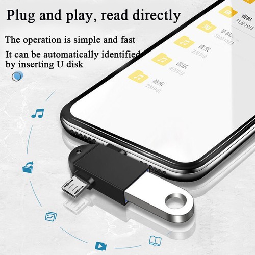 Connector OTG USB 3.0 Female To Micro/USB C Male Converter Adapter - ╮ D - Picture 4 of 16