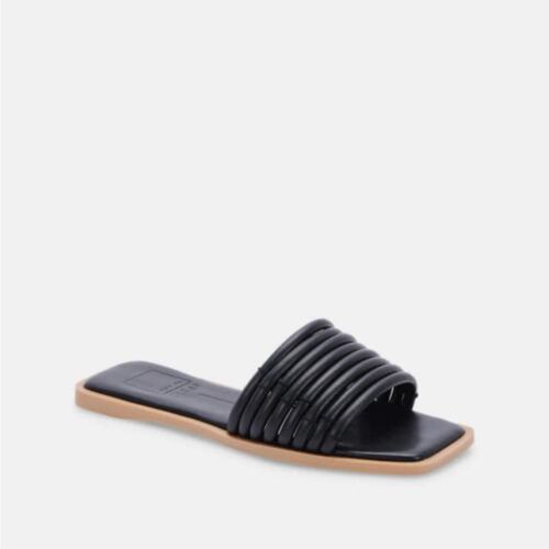 Dolce Vita Nyx Sandals flats black NEW SIZE 10 chic old money - Picture 2 of 6