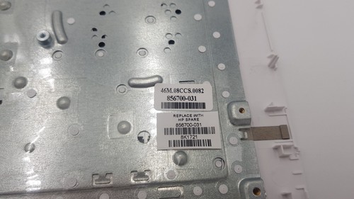 Nuovo touchpad HP 17-X 17-Y bianco bracciolo palmo tastiera UK QWERTY 856700-031 - Foto 7 di 9