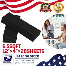 20x 4"x12" Activated Carbon Sponge Fume Filter Impregnated Charcoal Sheet Pad 0.70 per gallon