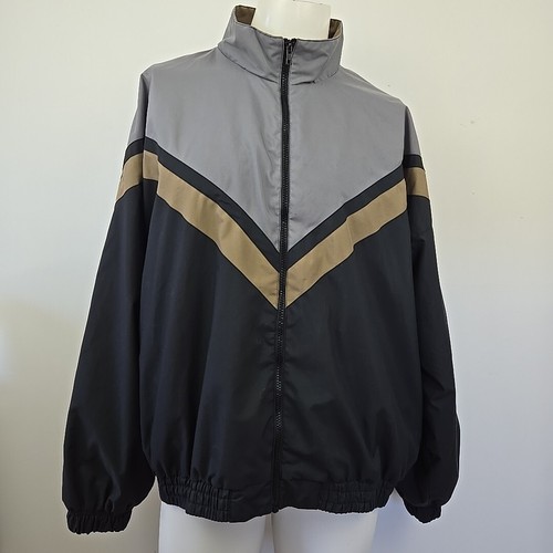 Vintage Champion Windbreaker Full Zip Jacket Color Block Chevron Mens XL 90s y2k - Picture 2 of 16