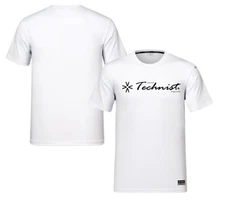 TECHNIST 25S/S Unisex Badminton T-Shirts Sports Casual Tee White AsiaFit TNT6509