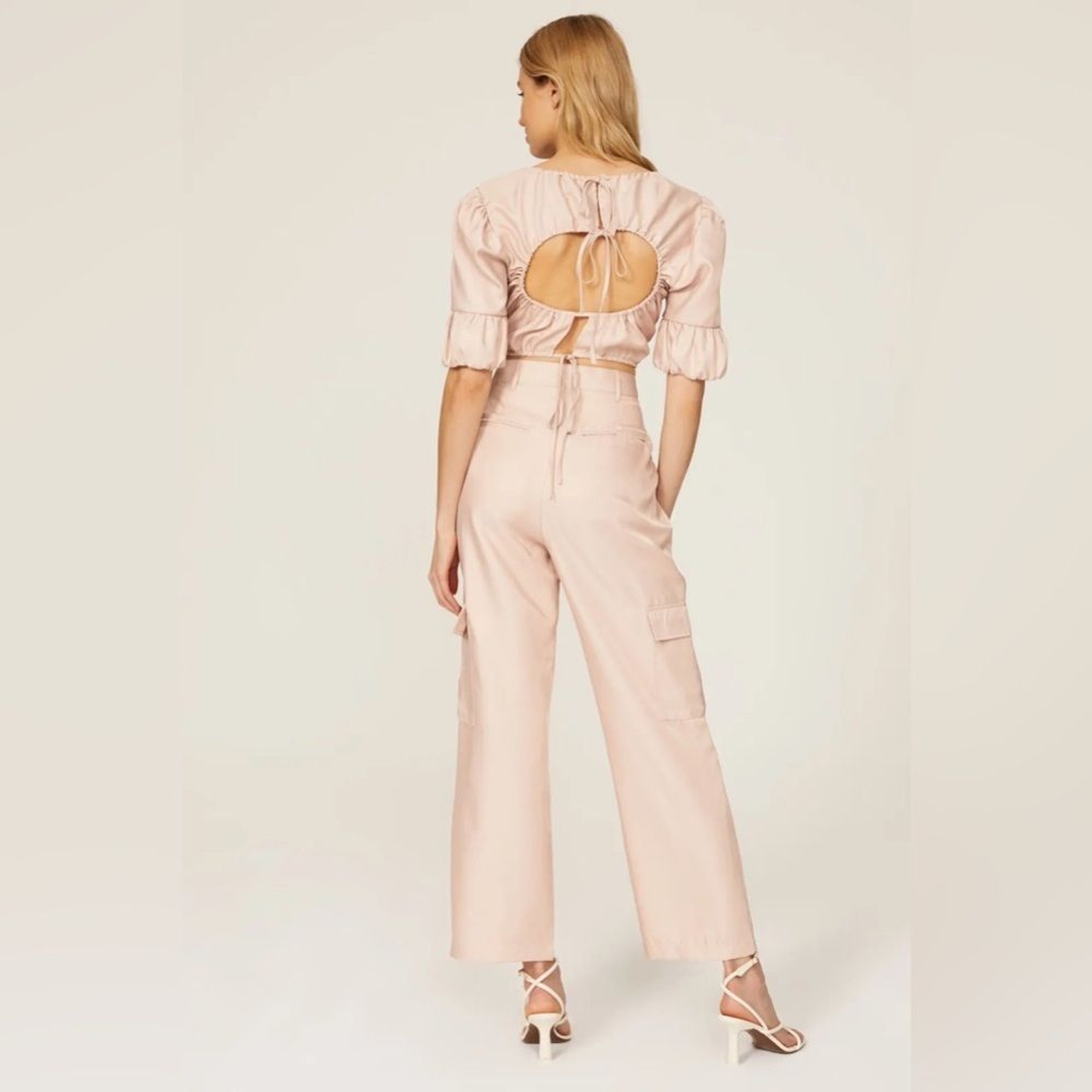 Love, Whit by Whitney Port Pink Cargo Trouser Pants Size 6