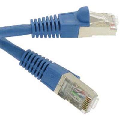 CAT7 SHIELDED(SSTP) 600MHz Patch Cable BLUE 8,9,10,12,15,20,25FT