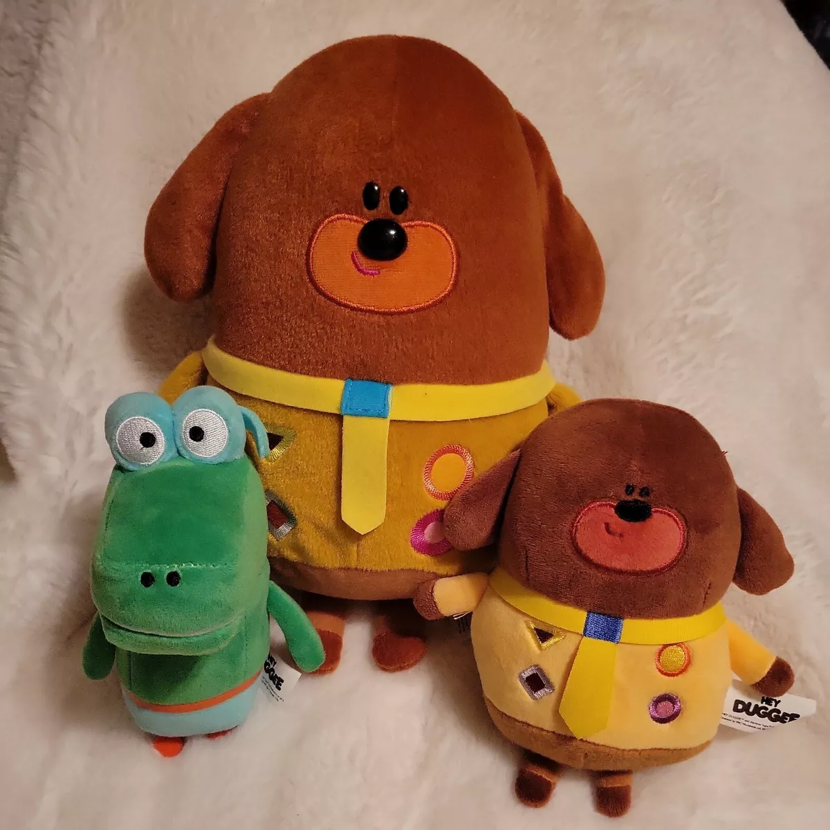 Hey Duggee Plush Toy Soft Talking Barking Dog Sound Stuffed Animal 12 set of 3