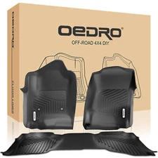 OEDRO for 2014-2018 Silverado/GMC Sierra 1500 Floor Mats Liners Extended Cab