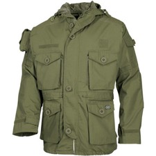 MFH Commando Veste Smock Randonnée Hommes Parka Chasse Armée Manteau OD Vert