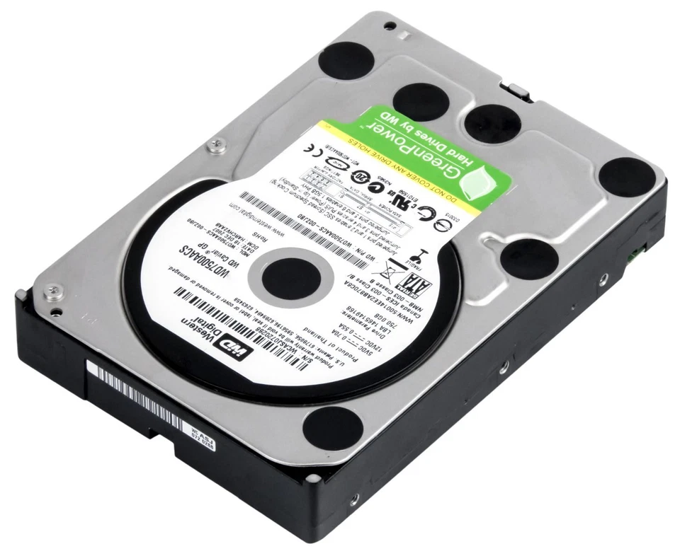 Disco Rigido Western Digital Verde 750GB 7200U/Min 16MB SATA II WD7500AACS 3.5 " - Immagine 4 di 4