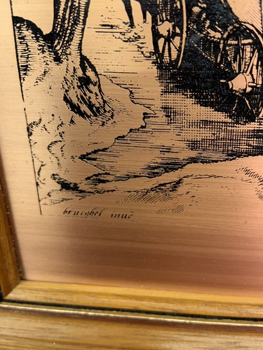 Coppercraft Copper Etchings, ‘Woodland Village’ By Pieter Bruegel ’ (712) - Picture 6 of 6