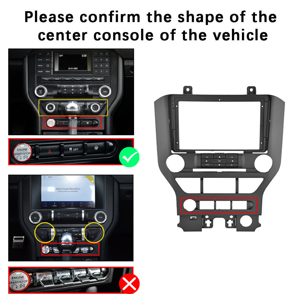For 2015-2021 Ford Mustang Radio Upgrade Kit Car Stereo Radio Carplay Android 13