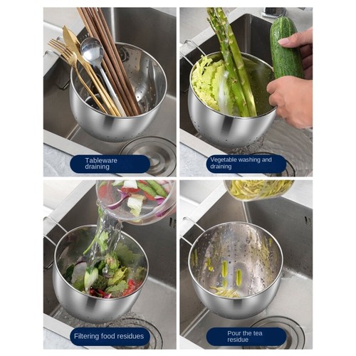 Kitchen Helper Hanging Basket Storage Drying Rack Home Supplies - Afbeelding 6 van 15
