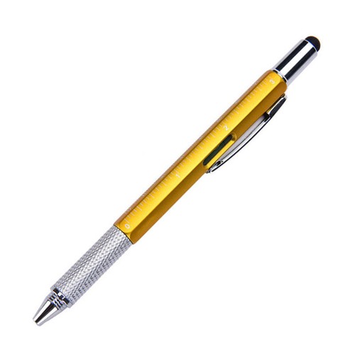 6 in 1 Screen Stylus Ballpoint Pen with Level Ruler Screwdriver Multi-tool Bu - Picture 14 of 19