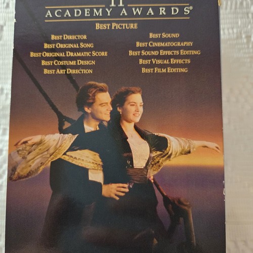 Titanic 1997 Movie VHS 2 Cassette Box Set Leonardo Dicaprio Kate Winslet 194 Min - Picture 2 of 7