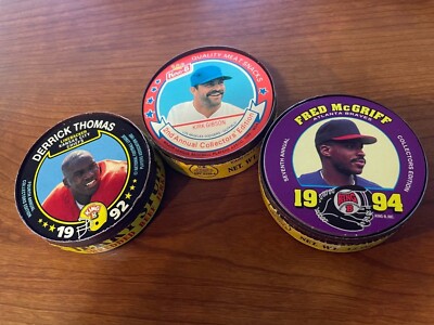 King B Jerky Disc Cards NFL & MLB 1989-1996 RARE Stars NM & Better Upick Set