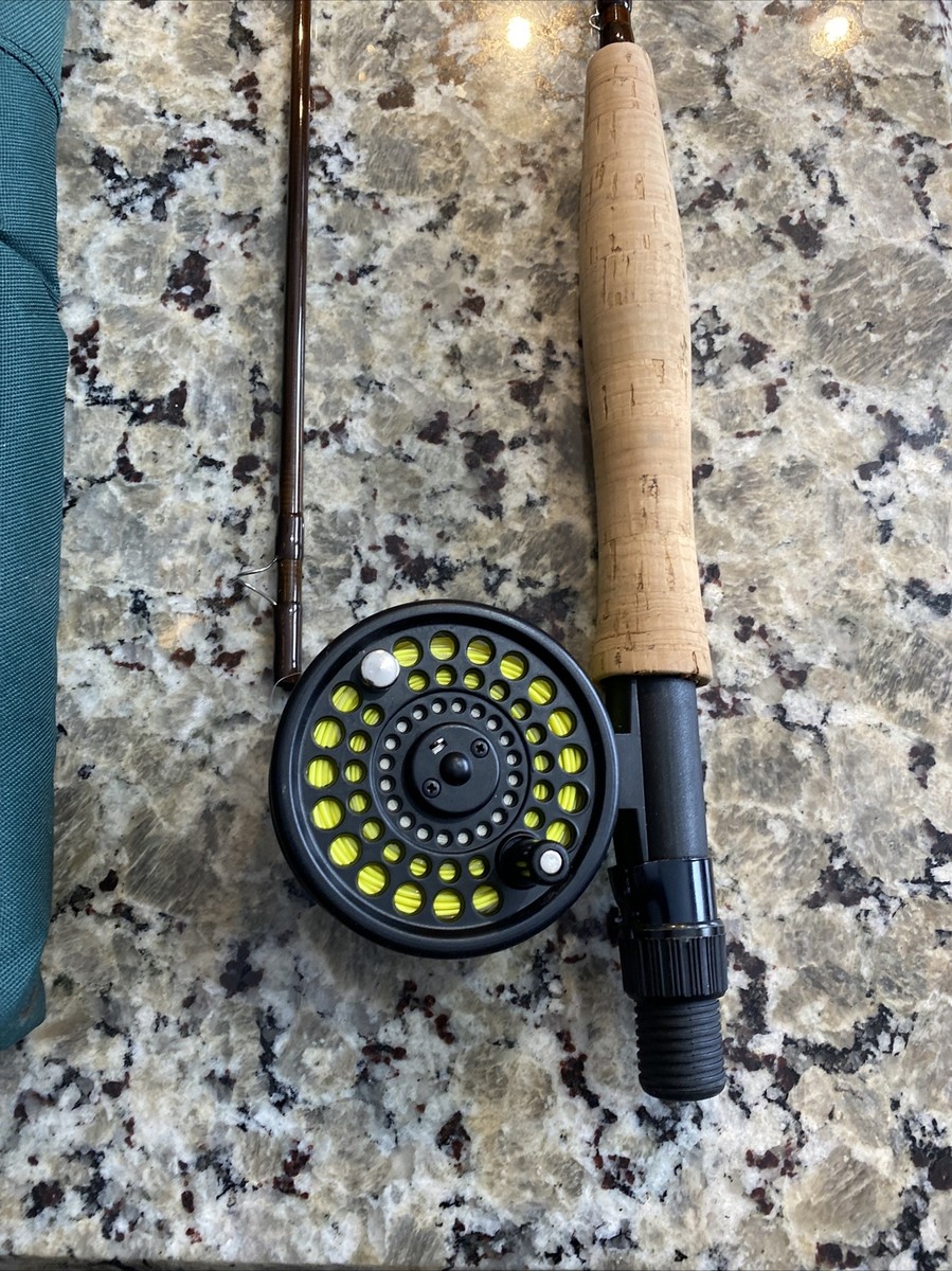 cabela's letort fly rod kit with prestige plus 2 reel Cabelas Genesis Fishing rod 9ft two piece with Genesis reel + hard case