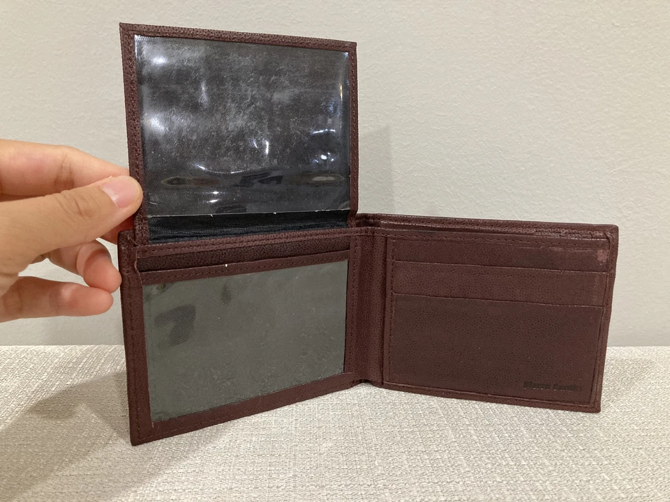 Pierre Cardin Leather Bifold Wallet Chocolate Brown Soft Leather, Ultra Thin - Image 3 of 4