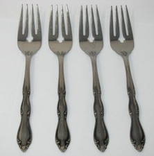 1847 Rogers Bros. ANNIVERSARY Salad Forks Stainless Flatware  6 3/8"