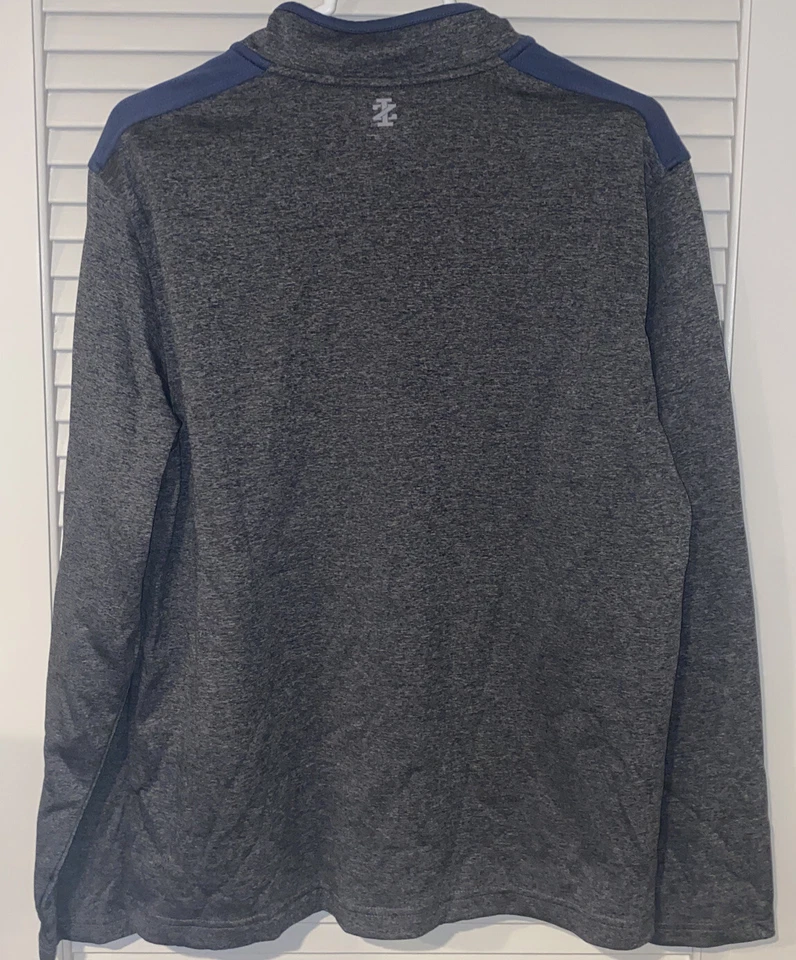 Pullover Izod Golf gris medio 1/4 cremallera. Foto 2 de 4