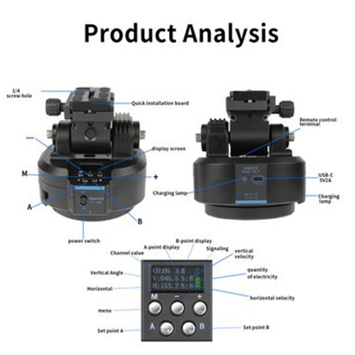 YT-1500 Camera Electric Cloud Platform Mobile Camera Live Artifact Stabilizer - Picture 6 of 13