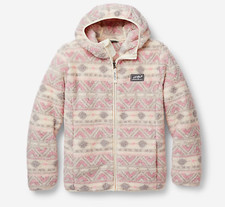 NEW Eddie Bauer GIRLS SHERPA FLEECE FULL ZIP HOODED JACKET GIRLS L 14-16