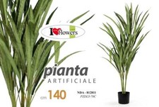 PIANTA 140 cm ARTIFICIALE CON VASO PIANTINA FINTA FIORI FOGLIA VERDE DECORAZIONE