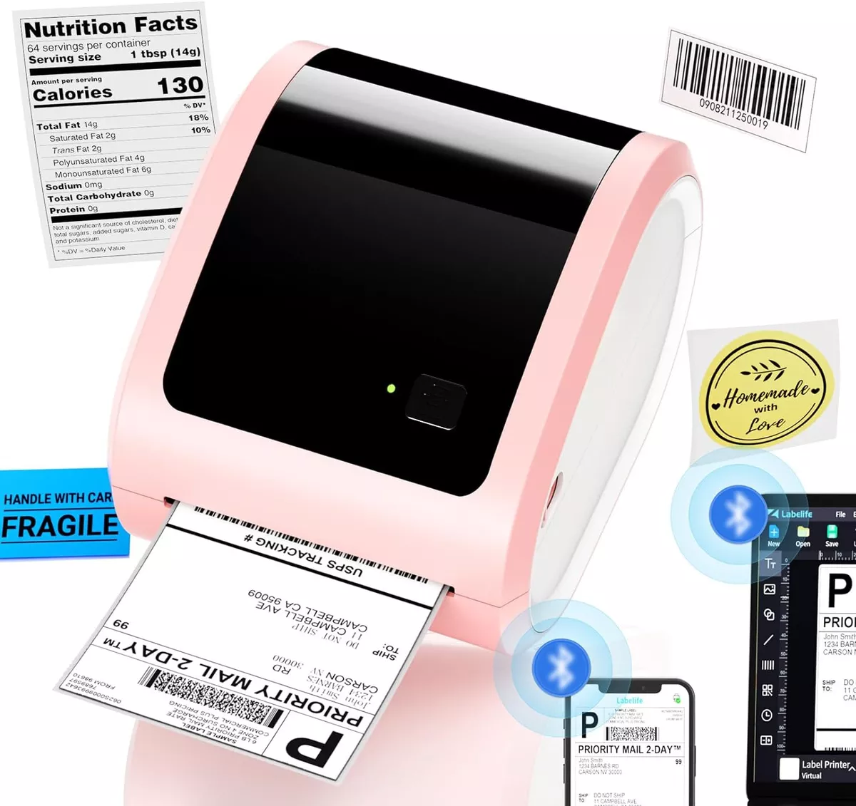 Shipping label 2024 printer wireless