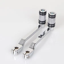 Chrome Heel Toe Shift Lever w/Shifter Peg CNC Fit For Harley Road Tri Glide FLTR